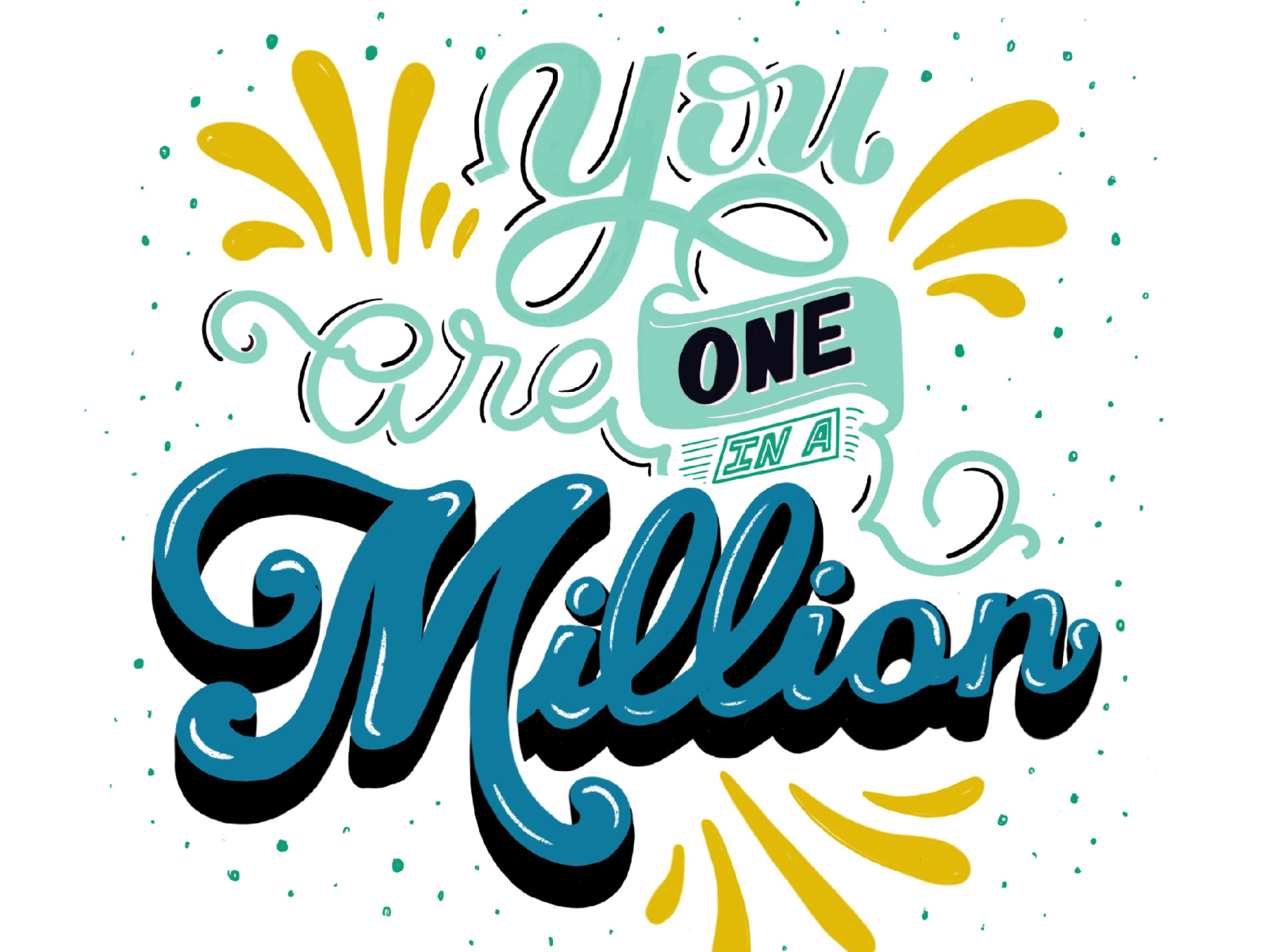 One in a Million by Lauren Crosby on Dribbble