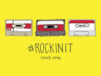 #RockinIt design graphic design illustration promo typography vector