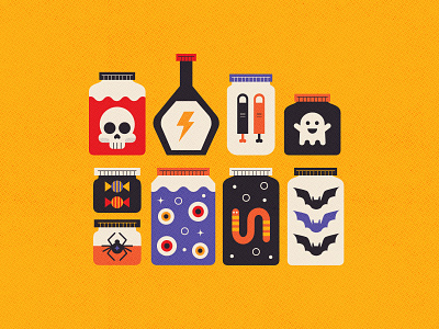 Potions & Vessels design illustration vector