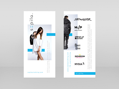 Szpila Clothing brochure dl fashion layout print