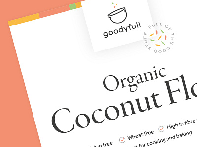 Goodyfull — Packaging label brand branding identity label packaging superfoods typography