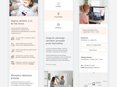 Dentosfera Website Mobile dentist homepage medical mobile responsive ui website