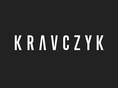 Kravczyk Logo brand dark id leather logo logotype
