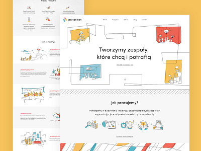 Personicon Website colorful homepage illustrative light linear ui ux website