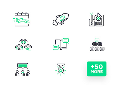 Ninjay Icon Set icon set icons linear pictograms