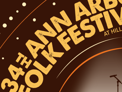 Ann Arbor Folk Festival ann arbor music poster