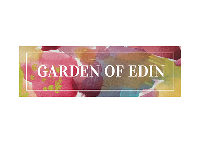 garden of edin look branding gardenofedin logo logotype vidaloka watercolor