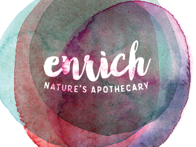 nature’s apothecary branding design layers logo logotype michigan organic script texture translucent watercolor