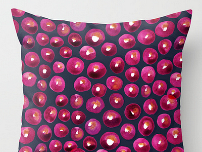 very berry abstract berries dots painting pattern watercolor