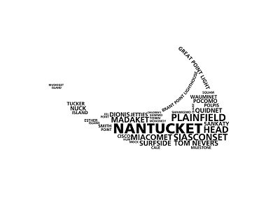 LOCALS / Typographic States / Nantucket branding design flat lettering logo minimal shape structure type typographic structure typography vector