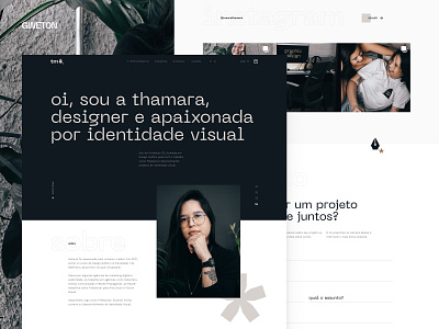 Maura Thamara Portfólio design interface minimal page portfolio ui ux website