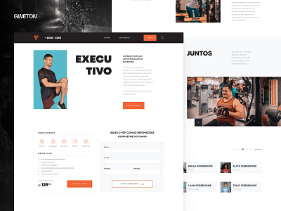 The club website boxe design gym interface minimal page ui ux website