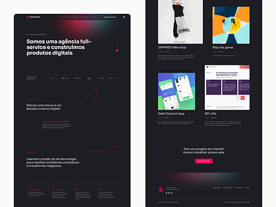 Firebrains Website design interface minimal page ui ux website