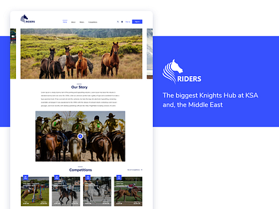 Horse Riding Competition website competition ecommerce horses uidesign uiux ux design website design