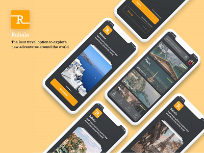 Rahala Travel App mobile app travel uidesign uiux ux design