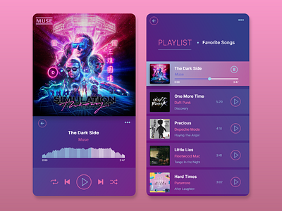 Daily UI Challenge - 009 - Music Player