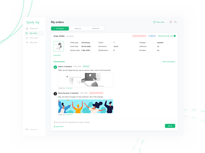 Speedy Sep | Dashboard - Order Details app dashboad design ui ux web