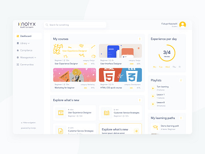 Knolyx | Learning Platform dashboad learning lms ui ui ux ux webapp