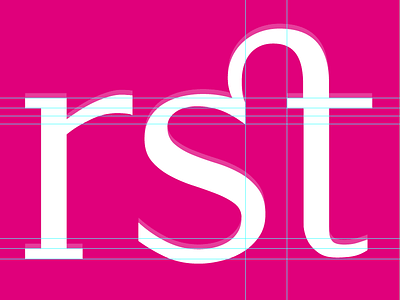 Leda's ligatures pink r s t typeface design typography