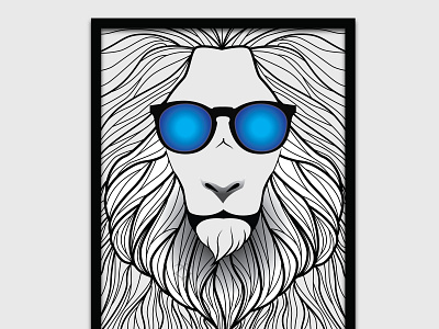 Lion design illustration