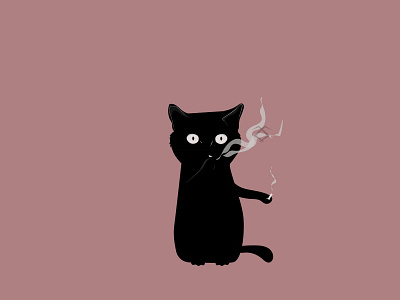 Badcat design illustration vector