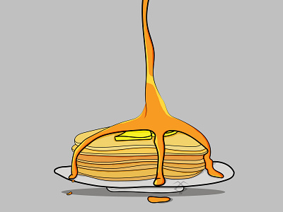 Pancakes design illustration vector