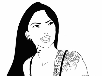 Pocahontas1 design illustration vector