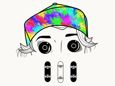 Skater S W design illustration vector