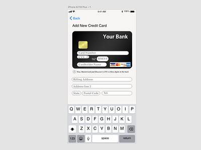 Daily UI #002 Credit Card Checkout