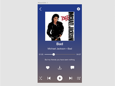 Daily UI #009 Music Player