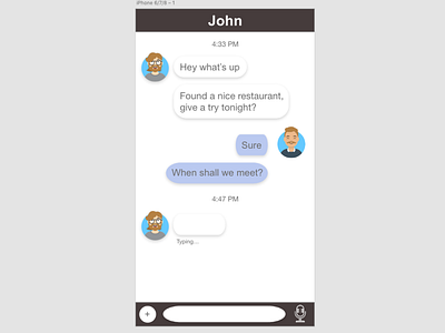 Daily UI #013 Direct Messaging adobexd dailyui ui