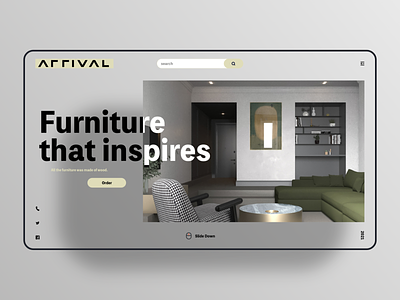 Furniture that inspires branding design ui ux web website