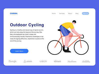 Outdoor Cycling branding design graphic design illustration ui ux web website