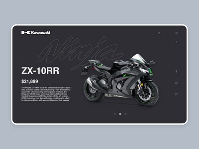 kawasaki web motorcycle ui ux web web ui website