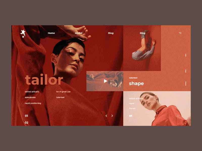 fashion brand web ui