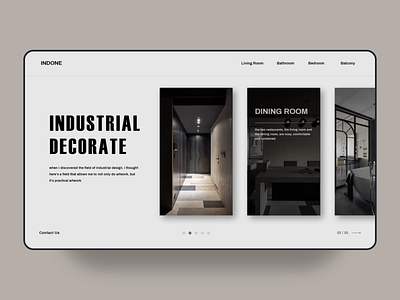 industrial decorate web UI