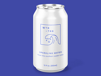 Sparkling water brand concept avatar branding design flat illustration logo minimal packaging vector