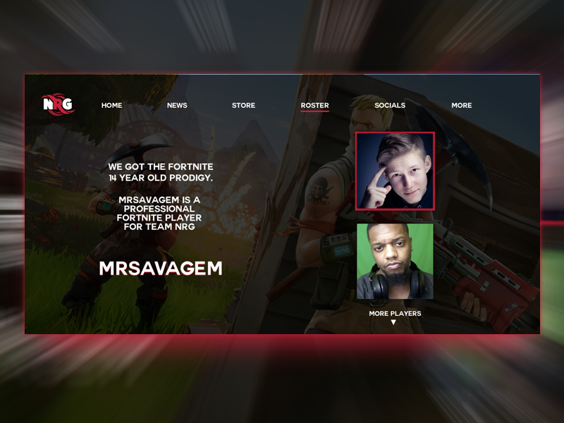 nrg web concept branding 1st design graphics adidas graphic computer gaming web illustration fortnite design - nrg fortnite
