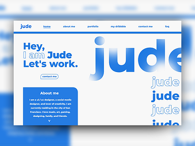 jude web concept adobe adobexd sketch ui ui design uiux ux ui web webdesign website