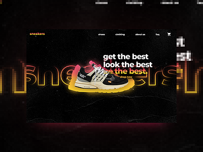 sneaker web concept adobe adobexd design dribbble iu photoshop shoes sneaker snike ux uxdesign