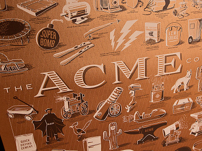 ACME Poster | Copper Variant acme copper illustration metallic paper poster print