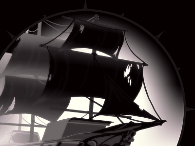 Marauders Ship boat illustration pirate ship