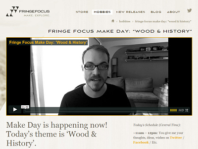 Fringe Focus Make Day: Wood & History community laser make maker project. video