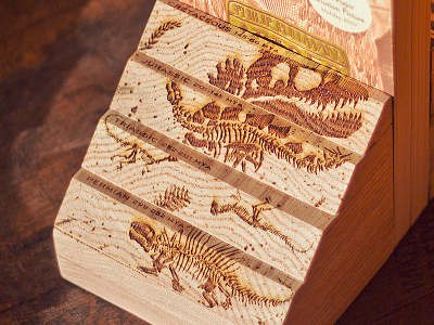 Dinosaur Fossil Bookends book dinosaur engrave fossil laser wood