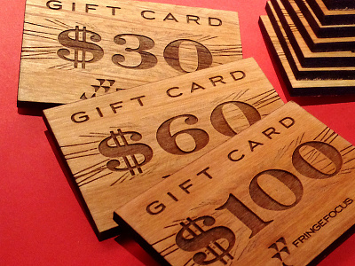 Wooden Gift Card Design card gift laser wood