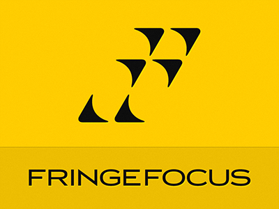 Fringe Focus | FF Mark black blog brand focus fringe logo mark personal serif type yellow