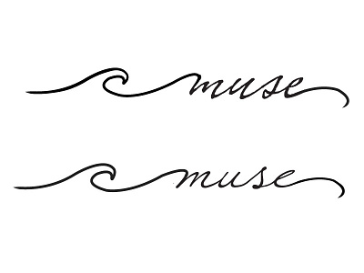 Muse tattoo design design tattoo typography wave