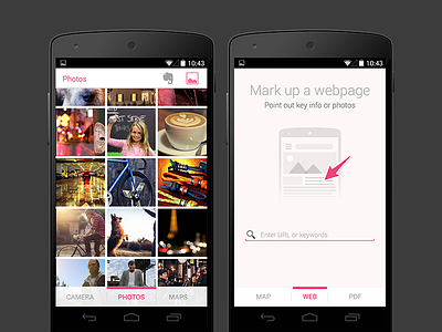 Skitch Android Launch Carousel