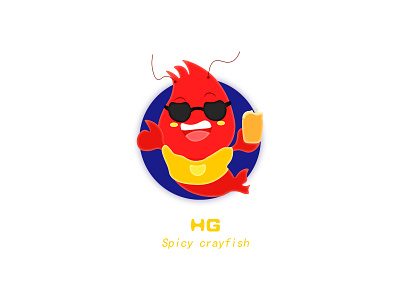 Spicy crayfish animation app blue brand branding design flat icon identity illustration illustrator lettering logo typography ui ux vector web website 插图