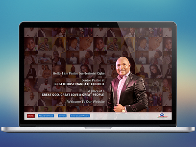 Greathouse Mandate Church Website Redesign ui web